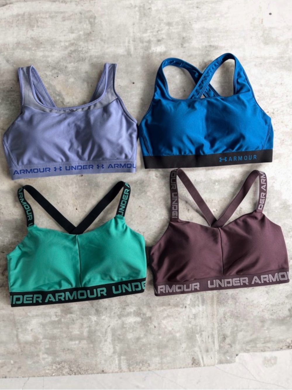 Bundle of 4 Under Armour Sports Bras XL & 1X Lot